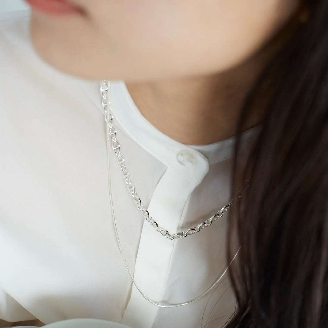 Nothing And Others/Ellipse chain Necklace-